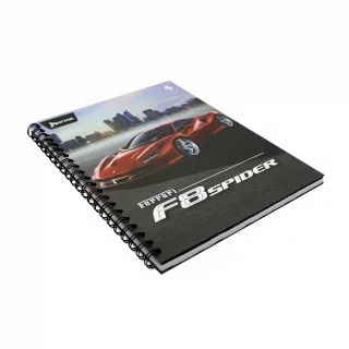 Libreta Argollada Tapa Dura  4 Materias 100 Hojas 1 Linea Ferrari - F8 Spider