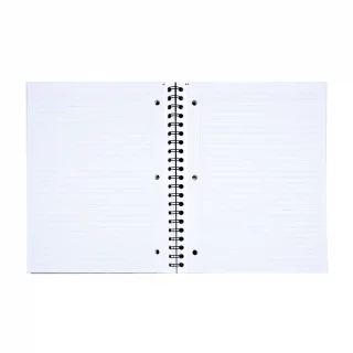 Libreta Argollada Tapa Dura  6 Materias 150 Hojas 1 Linea Ferrari - 458 Blanco