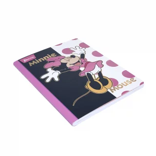 Libreta Cosida   Mickey-Minnie   100 Hojas Cuadriculado  - Circulos Rosas