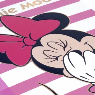 Libreta Cosida   Mickey-Minnie   100 Hojas Cuadriculado  - Lineas Rosa