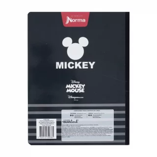 Libreta Cosida   Mickey-Minnie   100 Hojas Cuadriculado  - Mickey