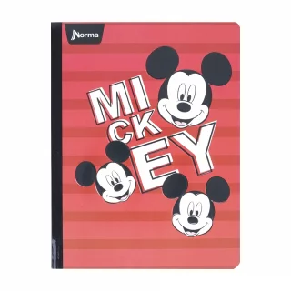 Libreta Cosida   Mickey-Minnie   100 Hojas Cuadriculado  - Mickey Michey