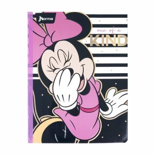 Libreta Cosida   Mickey-Minnie   100 Hojas Cuadriculado  - Minnie Risa