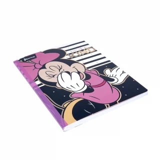 Libreta Cosida   Mickey-Minnie   100 Hojas Cuadriculado  - Minnie Risa