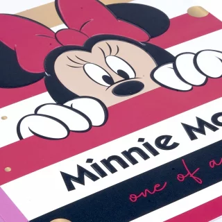 Libreta Cosida   Mickey-Minnie   100 Hojas Cuadriculado  - Moño