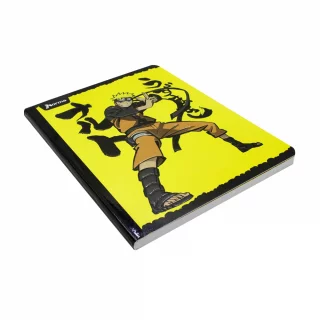 Libreta Cosida   Naruto 100 Hojas   Cuadriculado  - 10 Naruto Fondo Amarillo