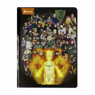 Libreta Cosida   Naruto 100 Hojas   Cuadriculado  - 4 Alianza