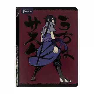 Libreta Cosida   Naruto 100 Hojas   Cuadriculado  - 6 Sasuke