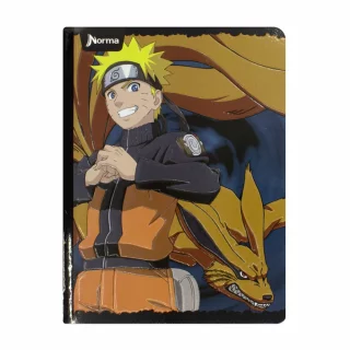 Libreta Cosida   Naruto 100 Hojas   Cuadriculado  - 7 Zorro