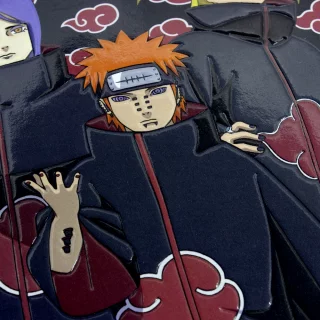 Libreta Cosida   Naruto 100 Hojas   Cuadriculado  - 8 Akatsuki