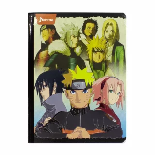 Libreta Cosida   Naruto 100 Hojas   Doble Linea  - 1 Grupo