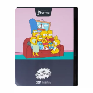 Libreta Cosida 100 Hojas Cuadriculado Los Simpsons - Bartman