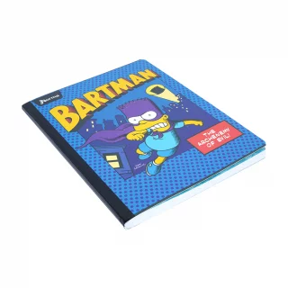 Libreta Cosida 100 Hojas Cuadriculado Los Simpsons - Bartman