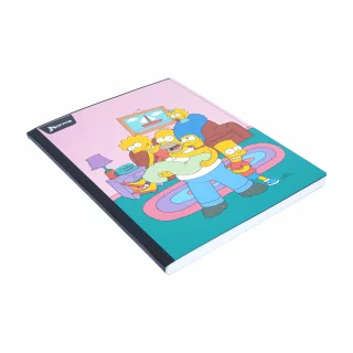 Libreta Cosida 100 Hojas Cuadriculado Los Simpsons - Familia