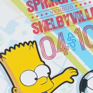 Libreta Cosida 100 Hojas Cuadriculado Los Simpsons - Springfiled Soccer