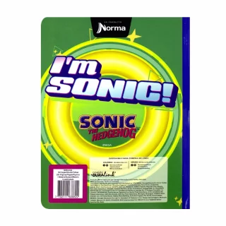 Libreta Cosida 100 Hojas Cuadriculado Sonic - I Am