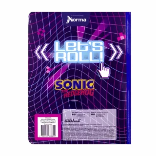 Libreta Cosida 100 Hojas Cuadriculado Sonic - Lets Roll