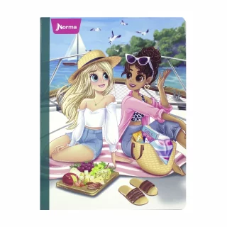 Libreta Cosida 100 Hojas Doble Linea Bonequinhas Antonia - Yate