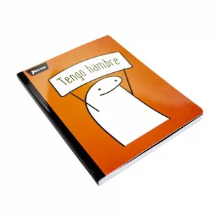 Libreta Cosida 100 Hojas Doble Linea Memes - Hambre