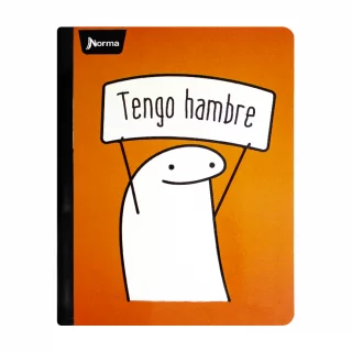 Libreta Cosida 100 Hojas Doble Linea Memes - Hambre