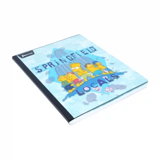 Libreta Cosida 100 Hojas Linea Corriente Los Simpsons - Springfiled Locals