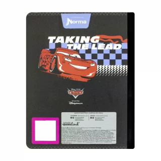 Libreta Cosida Cars  100 Hojas   Doble Linea  - 3 Time