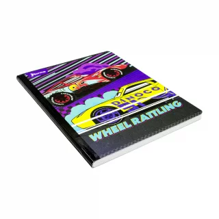 Libreta Cosida Cars  100 Hojas   Doble Linea  - 7 Wheel Ratling