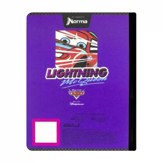 Libreta Cosida Cars  100 Hojas   Doble Linea  - 7 Wheel Ratling