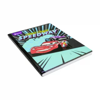 Libreta Cosida Cars  100 Hojas   Doble Linea  - 8 Speedway