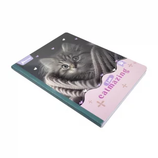 Libreta Cosida Dogs-Cats  100 Hojas   Cuadriculado  - 1 Catmazing