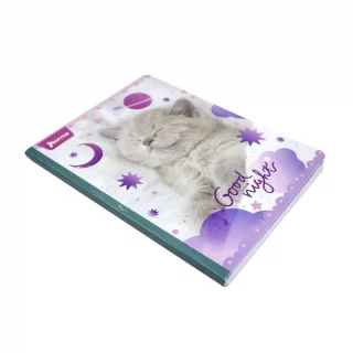 Libreta Cosida Dogs-Cats  100 Hojas   Cuadriculado  - 10 Good Night