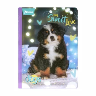 Libreta Cosida Dogs-Cats  100 Hojas   Cuadriculado  - 10 My Sweet Love