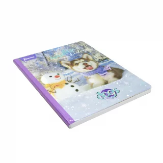 Libreta Cosida Dogs-Cats  100 Hojas   Cuadriculado  - 2 Winter Wonderland