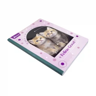 Libreta Cosida Dogs-Cats  100 Hojas   Cuadriculado  - 3 Feline Good