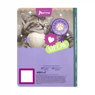 Libreta Cosida Dogs-Cats  100 Hojas   Cuadriculado  - 5 Miss Purrfect