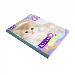 Libreta Cosida Dogs-Cats  100 Hojas   Cuadriculado  - 8 Kitty Meow