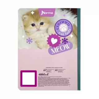 Libreta Cosida Dogs-Cats  100 Hojas   Doble Linea  - 1 Catmazing