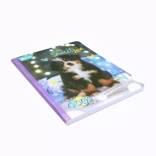 Libreta Cosida Dogs-Cats  100 Hojas   Doble Linea  - 10 My Sweet Love