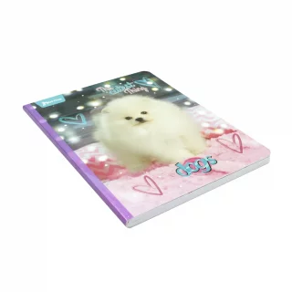 Libreta Cosida Dogs-Cats  100 Hojas   Doble Linea  - 7 The Cutest Thing