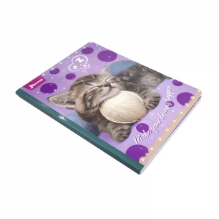 Libreta Cosida Dogs-Cats  100 Hojas   Doble Linea  - 9 Dreams Happen