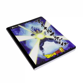 Libreta Cosida Dragon Ball  100 Hojas   Cuadriculado  - 10 Bola Y Rayos