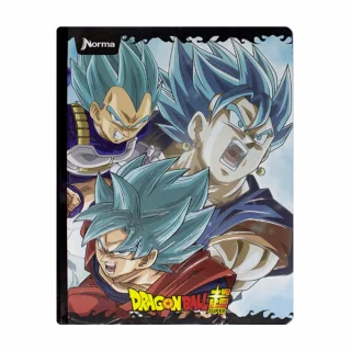 Libreta Cosida Dragon Ball  100 Hojas   Cuadriculado  - 2 Goku Blue