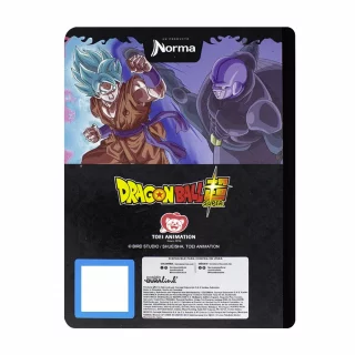 Libreta Cosida Dragon Ball  100 Hojas   Cuadriculado  - 5 Goku Blue Y Vegeta