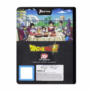 Libreta Cosida Dragon Ball  100 Hojas   Doble Linea  - 3 Goku Y Vegeta