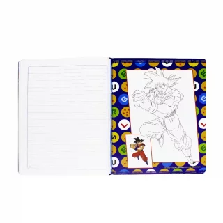 Libreta Cosida Dragon Ball  100 Hojas   Linea Corriente  - 10 Bola Y Rayos