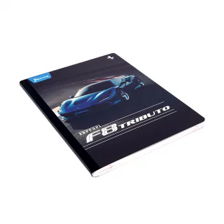 Libreta Cosida Ferrari  100 Hojas   Cuadriculado  - Azul