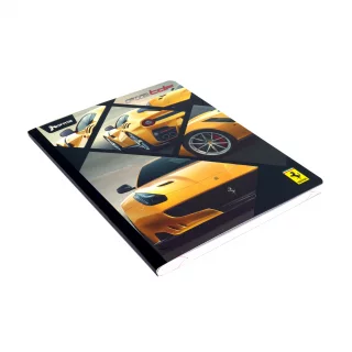 Libreta Cosida Ferrari  100 Hojas   Cuadriculado  - Ferrari Amarillo