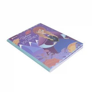 Libreta Cosida Frozen  100 Hojas   Cuadriculado  - 1 Believe Anna