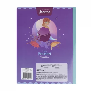 Libreta Cosida Frozen  100 Hojas   Cuadriculado  - 1 Believe Anna