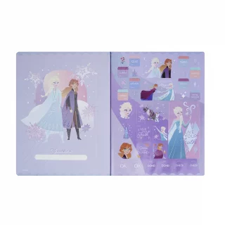 Libreta Cosida Frozen  100 Hojas   Cuadriculado  - 10 Elsa Copos Nieve